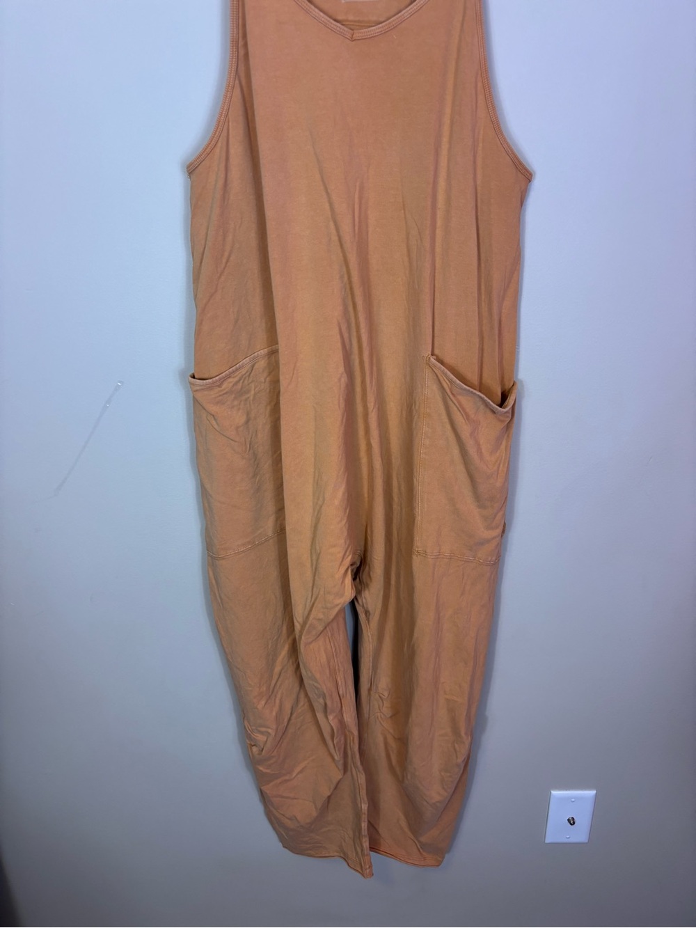 Free People Movement Orange Jumpsuit with Pockets Women’s Small - Picture 4 of 8